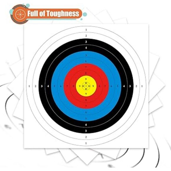 Archery Targets Paper(16x16) 50pcs Bow and Arrow Targets for Hunting Backyard - Picture 6 of 6